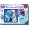 Ravensburger - Frozen, Puzzle Bambini 5+ Anni, Include 3 Puzzle Da 49 Pezzi | Include 3 puzzle da 49 pezzi di Frozen, giochi educativi e divertenti, ideali come regalo originale per bambini dai 5 anni.