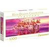 Clementoni Collection Panorama Puzzle Flamingo Dance, 1000 Pezzi, Multicolore, 39427