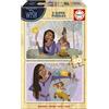 Educa - Set di 2 puzzle in legno per bambini con 50 pezzi ciascuno e le immagini di Wish. Dimensioni: 28 x 20 cm. Consigliato dai 5 6 7 8 anni in su (19739)