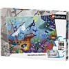 Nathan - Puzzle per bambini - 100 pezzi - Il mondo sottomarino - Ragazza o bambino a partire dai 6 anni - Puzzle di alta qualità - Cartone spesso e resistente - Animali - 86765