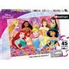 Nathan - Puzzle per bambini - 45 pezzi - Principesse Disney - Ragazza o bambino a partire dai 5 anni - Puzzle di alta qualità - Cartone spesso e resistente - Principesse - 86177