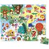 Janod - Puzzle educativo I rituali quotidiani - 24 pezzi + poster - Prodotto in Francia - Dai 3 anni - Pratica valigetta