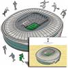Iconic Puzzles - Tottenham Hotspur Stadium, Puzzle di Legno con licenza ufficiale, 100% sostenibile, regalo per adulti e bambini, taglia M, 270 Pcs