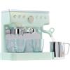 Little Tikes Sweet Spaces Macchina per caffè espresso - Azzurro-verde - Macchina da caffè giocattolo con tazzine e accessori, attività ispirate al mondo del caffè per bambini/e dai 3 anni in su