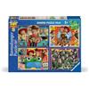 Ravensburger - Puzzle Bambini 5 Anni 4x100 Pezzi, Minions 3 - Puzzle 5 Anni, Collezione Minions, Include 4 Puzzle 100 Pezzi, Giochi Educativi, Idee Regalo