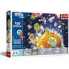 Trefl - The Treflik Family, Treflik nello spazio - 100 pezzi - Puzzle colorato con i personaggi del cartone animato. Collezionali tutti! Per bambini dai 5 anni in su