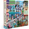Eeboo - Puzzle da 1000 pezzi Village by The Sea - Puzzle per adulti 1000 pezzi in cartone - Dimensioni del puzzle 58,4 cm x 58,4 cm