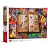 Trefl - Puzzle 1000 pezzi, Atlante degli uccelli fantastici