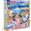 eeBoo Conchiglie Sulla Riva-Puzzle Adulto 1000 Pezzi in Cartone-Dimensioni x 58,5 cm, PZT873