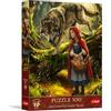 Trefl Premium Plus Quality - Puzzle Fiabe Incantate: Cappuccetto Rosso e il Lupo - 500 pezzi, Serie Temi senza tempo, Incastro perfetto, per adulti e bambini dai 10 anni in su