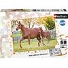 Nathan - Puzzle per bambini - 60 pezzi - Mamma e bambino a cavallo - Ragazza o bambino a partire dai 6 anni - Puzzle di alta qualità - Cartone spesso e robusto - Animali - 86167