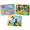 PLANÈTE BOIS - Puzzle Terra Mare Cielo - FSC - Gioco Educativo - Prime Riflessioni - 052463A - 8 Pezzi - Modello Casuale - Legno - Gioco per Bambini - Puzzle per Bambini - 30 cm x 22,5 cm