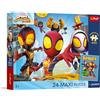 Trefl - Spidey and His Super Friends, Le avventure dello Spider-Team - Puzzle Maxi da 24 pezzi - pezzi grandi, poster da collezione, intrattenimento creativo, per bambini dai 3 anni in su