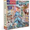 Eeboo - Puzzle da 1000 pezzi di artisti in Venice - Puzzle per adulti, 1000 pezzi in cartone, dimensioni del puzzle, 58,4 x 58,4 cm