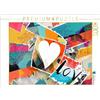 CALVENDO Puzzle astratto colorato design con cuore e testo Love | 1000 pezzi Lege-Dimensioni 64 x 48 cm puzzle foto per ore felici