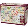 Cobble Hill Puzzle da 2000 pezzi, farfalle e fiori, poster campione incluso
