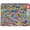 Educa - Puzzle da 1000 pezzi per adulti | Chameleon Chaos | Dimensioni: 68 x 48 cm | Età 14+ (20582)