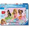 Ravensburger - Mermaid Magic, Puzzle Bambini 3+ Anni, Giant Floor 24 Pezzi | Giant Floor Puzzle di Mermaid Magic da 24 pezzi, educativo e divertente, ideale come regalo originale per bambini dai 3 anni.