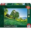Schmidt Spiele 59761 Svizzera, in Acero di Montagna alla Luce del Sole, Puzzle da 1000 Pezzi