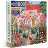 eeBoo - English Cottage-Puzzle 1000 pezzi per adulti cartone riciclato, PZTCGE
