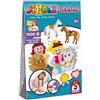 Schmidt Spiele 46116 Bibi und Tina Jixelz, Bibi & Tina, 1500 pezzi, 5 motivi, set da artigianato per bambini, puzzle per bambini