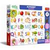 Trefl - The Treflik Family, Alfabeto - 30 pezzi - Puzzle educativo, etichette in inglese, per bambini dai 4 anni in su