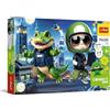Trefl - Connect Squad, Connect Mark - 70 pezzi - Puzzle colorato con figurina e mattoncini inclusi, per bambini dai 5 anni in su