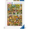 Ravensburger Colin Thompson Puzzle 12000381 Colin Thompson - 2 x 1000 pezzi per adulti e bambini dai 14 anni in su, edizione speciale 2 in 1 con motivi di Colin Thompson