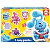 Educa - Set di 2 puzzle progressivi per bambini | Blue's Clues & You. Composto da grandi pezzi perfettamente finiti. Raccomandato da 24 mesi (19397)