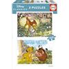 Educa - Set di 2 puzzle per bambini da 100 pezzi | Classici Disney | Consigliato per bambini dai 6 agli 8 anni (20491)