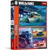 Trefl - Puzzle 2 in 1: World of Tanks, Armoured Mission - 2 x 200 pezzi - Set di due puzzle per adolescenti