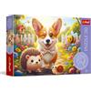 Trefl - Una giornata con il Corgi - Puzzle da 30 pezzi - Puzzle con animali, intrattenimento creativo, per bambini dai 3 anni in su