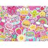 Nathan - Puzzle per bambini - 150 pezzi - Pop, Fun & Stickers - Ragazze o ragazzi a partire da 7 anni - Puzzle di alta qualità - Cartoncino spesso e robusto - Adesivi - 12004091