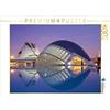 CALVENDO Puzzle Abendstimmung in der Ciudad de les Arts | 1000 Teile Lege-Größe 64x48cm Foto-Puzzle für glückliche Stunden: Abendambiente mit Hemispheric und Palau de les Arts