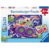 Ravensburger - Puzzle 2 x 24 Pezzi: Monster Trucks, Puzzle Bambini 4 Anni, 26 x 18 Cm, Regalo Bambina 4 Anni E Bambino