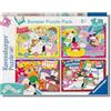 Ravensburger - Puzzles Squishmallows 4 Pack | Puzzle Bambini 5 Anni In Su | Regalo Bambina 5 Anni E Uomo In Su 100 Pezzi | Puzzle Bambini 36 X 26 Cm | Puzzles Ravensburger