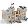 Papo Castello di Legno del Maestro d'Armi, Collezione Medievale, Bambini 3+ Anni | Set da montare per figure di cavalieri | pezzi robusti e resistenti | gioco a tema battaglia | un'idea regalo originale