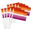 Petite Pine 25 bandiere palmari lesbiche, bandiere tenute in mano Lgbtq, banner decorativo