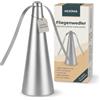 MIJOMA Mosche Wedler - Repellente per insetti per intimità interni ed esterni, con protezione a 360 gradi, funzionamento a batteria, delicato e silenzioso, 25 cm (argento)