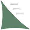 HUAXIQUE Tenda da Sole per Esterno Triangolare Impermeabile2.5x2.5x3.5m Verde scuro | Vele Parasole da Esterno Rettangolari Vela Ombreggiante da Giardino Triangolare Tenda da Sole Esterno Impermeabile Anti UV