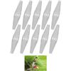 GodtKowty Set di 10 lame per decespugliatore in metallo, lame per tagliaerba, accessori di ricambio compatibili con decespugliatori a batteria, per decespugliatori da giardino e utensili elettrici da esterno