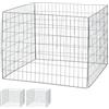 Relaxdays Compostiera in Metallo, Set da 3, per Compost da Giardino, Contenitore Grande, 560 k, Fogliame, Verde Scuro