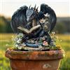 Generic Dragon Reading Book - Paletto da giardino in acrilico, per interni ed esterni, decorazione in acrilico, adatto per vasi di fiori e abbellimento del paesaggio, adatto per cortili e prato