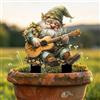 Generic Palo da giardino in acrilico a forma di chitarra nana, decorazione acrilica per interni ed esterni, adatta per vasi di fiori e abbellimento del paesaggio, adatto per cortili e prato
