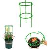 Generic Confezione da 6 pali di supporto per piante con fascette da giardino per interni, in plastica, impilabili, per piante da giardino, per pomodoro, monstera, peonia, ortensia, arrampicata