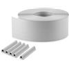 Quest Striscia Frangivista PVC 10 cm - Grigio + 20 Clip | Nastro protettivo per recinzione a doppia asta, per giardino, balcone e terrazza, resistente alle intemperie e ai raggi UV