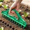 Generic Seminatrice da giardino e trapano, fioriera portatile per semi di ortaggi, misuratore di intervallo di semina regolabile per file, ideale per terreni agricoli e piantagioni da giardino