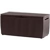 Keter S14647140 Baule Capri Marrone 305 Litri in Resina Cm 123 X 53.5 X 57 H