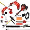 Dealourus Attrezzo da giardino multifunzione 5 in 1 da 52 cc, tagliasiepi, motosega, potatore e palo di estensione, avviamento a rinvio