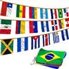Anley Bandiere dell'America Latina di 23 Paesi - Bandiere assortite della bandiera latina per il mese ispanico del patrimonio, conferenze, decorazioni per feste, bar sportivi - 26 piedi 23 bandiere